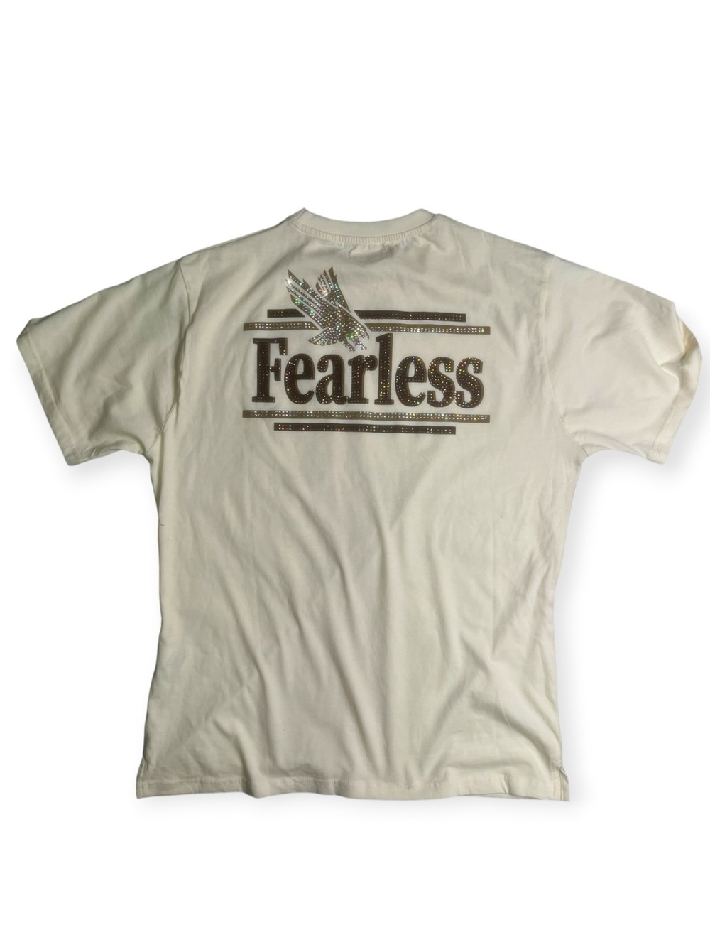 Sz 3xl Fearless Graphic Short-Sleeve T-Shirt - Cream